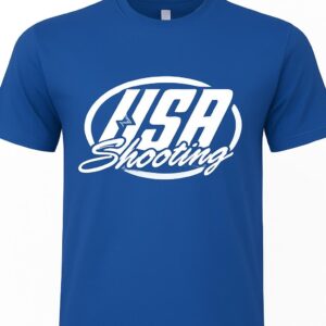 New USA Shooting Logo Blue T-Shirt